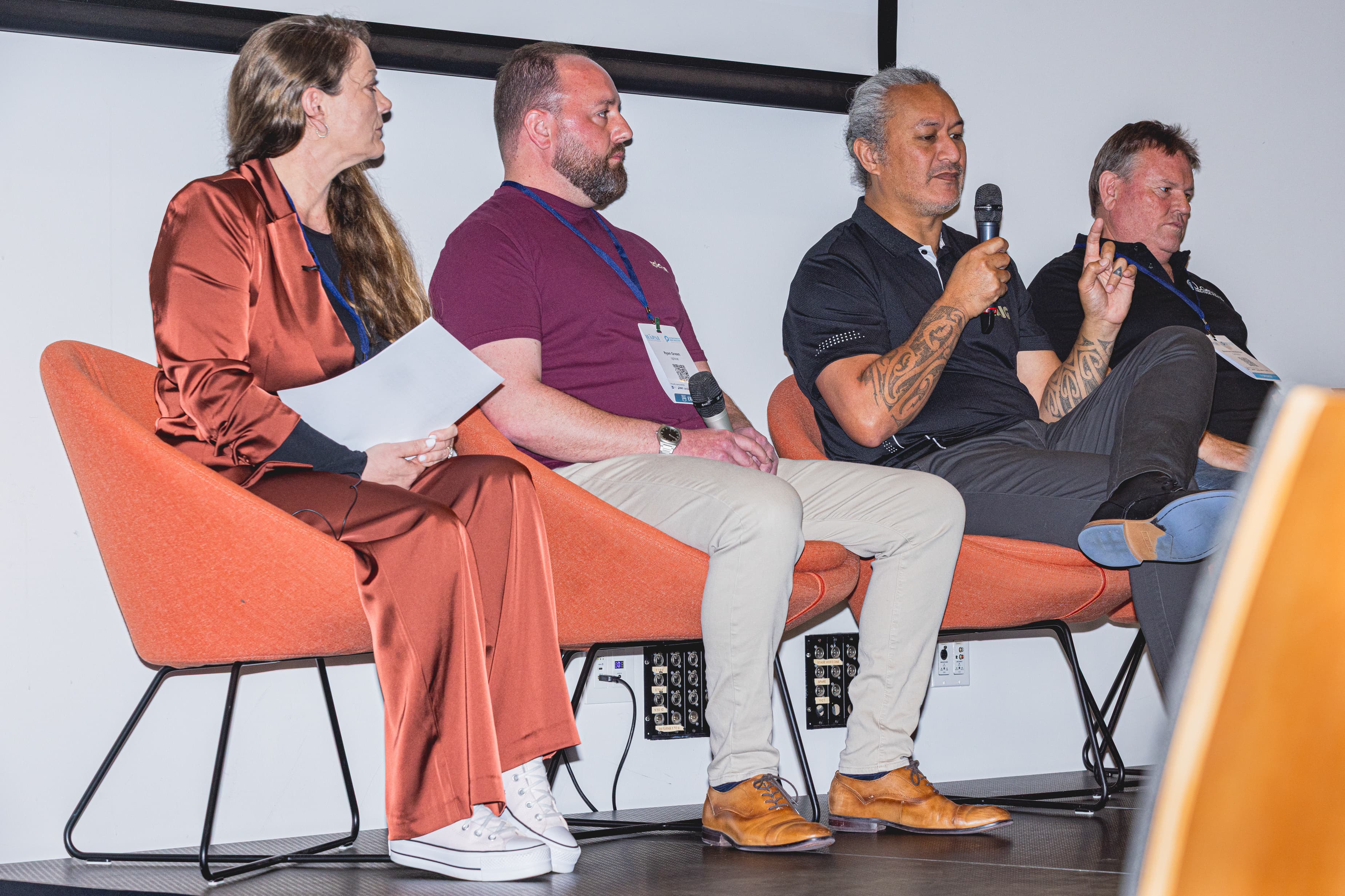 Karrina Mountfort on a panel at the PNZ Business Symposium 2025
